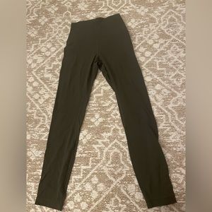 Olive green lululemon align leggings